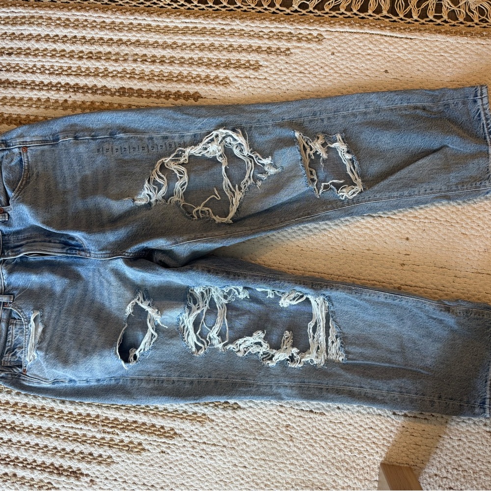AE high waisted mom jeans